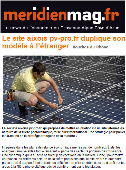 Article Meridienmag.fr juin 2011